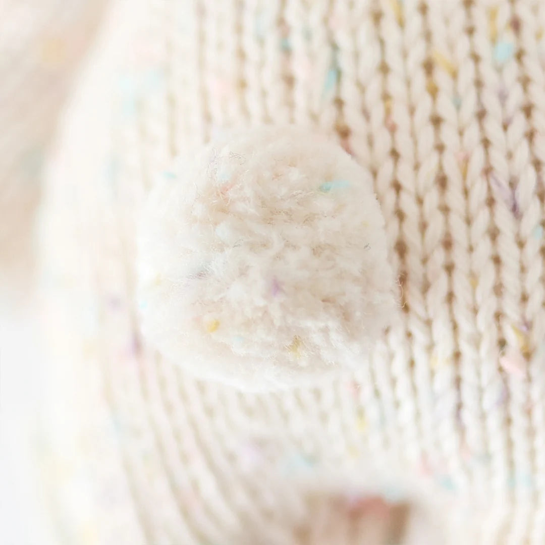 Cuddle + Kind Baby Animal Knit Doll (Confetti Bunny)