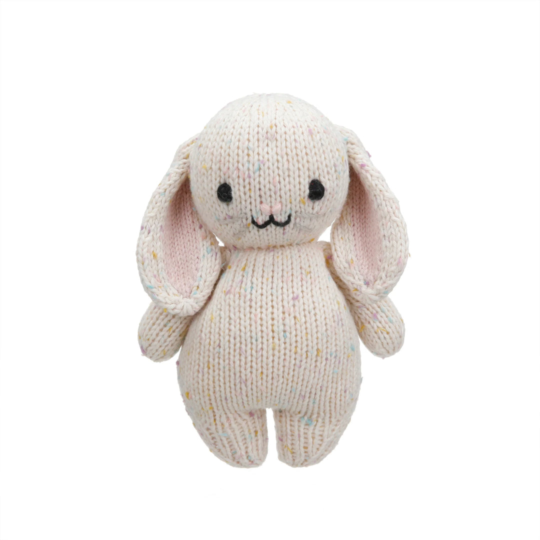 Cuddle + Kind Baby Animal Knit Doll (Confetti Bunny)