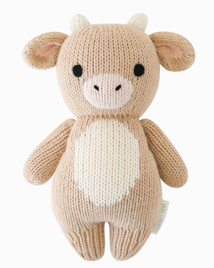 Cuddle + Kind Baby Animal Knit Doll (Jersey Cow)