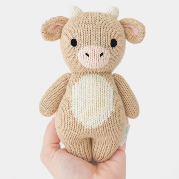 Cuddle + Kind Baby Animal Knit Doll (Jersey Cow)