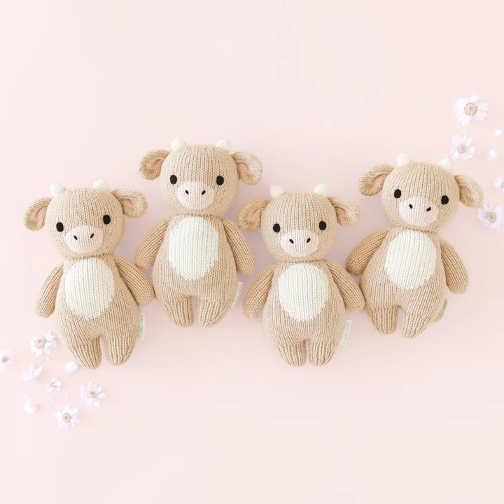 Cuddle + Kind Baby Animal Knit Doll (Jersey Cow)