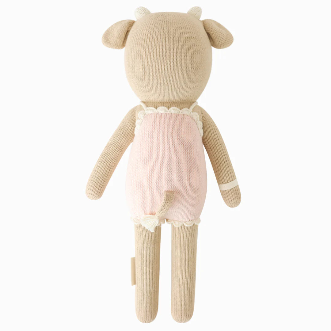 Cuddle + Kind Little Knit Doll (Ava the Cow Powder Pink)
