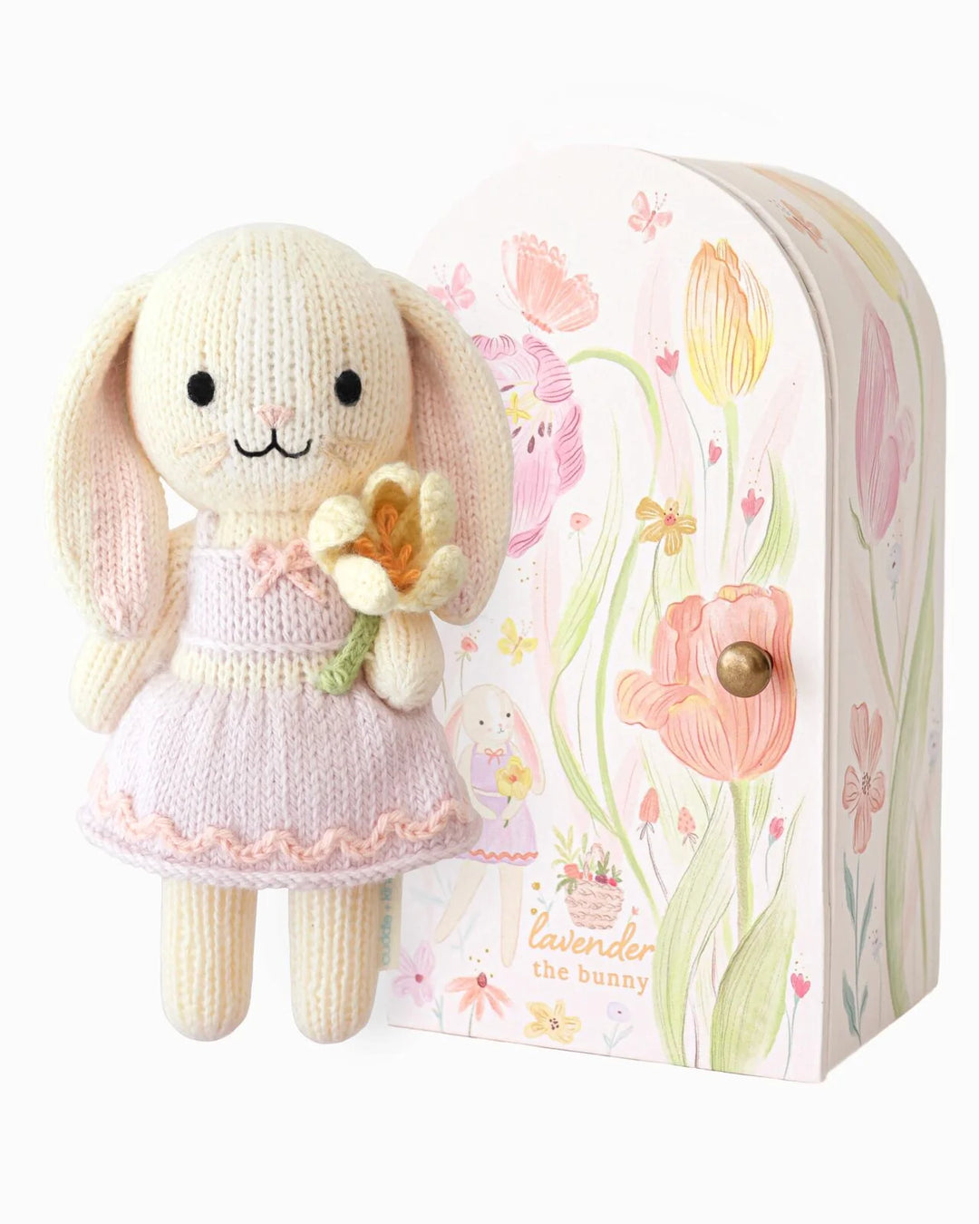 Cuddle + Kind Tiny Knit Doll (Lavender the Bunny)