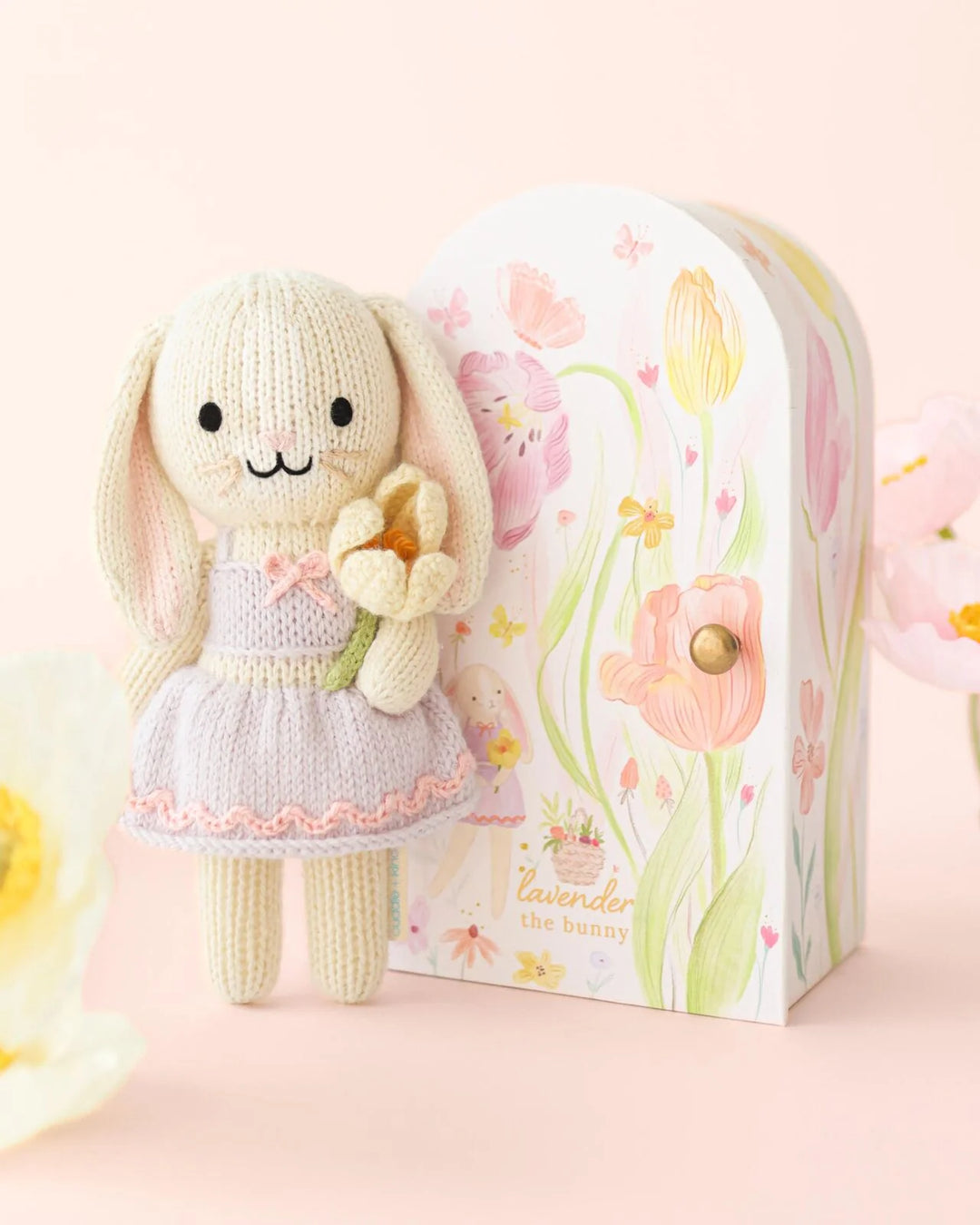 Cuddle + Kind Tiny Knit Doll (Lavender the Bunny)