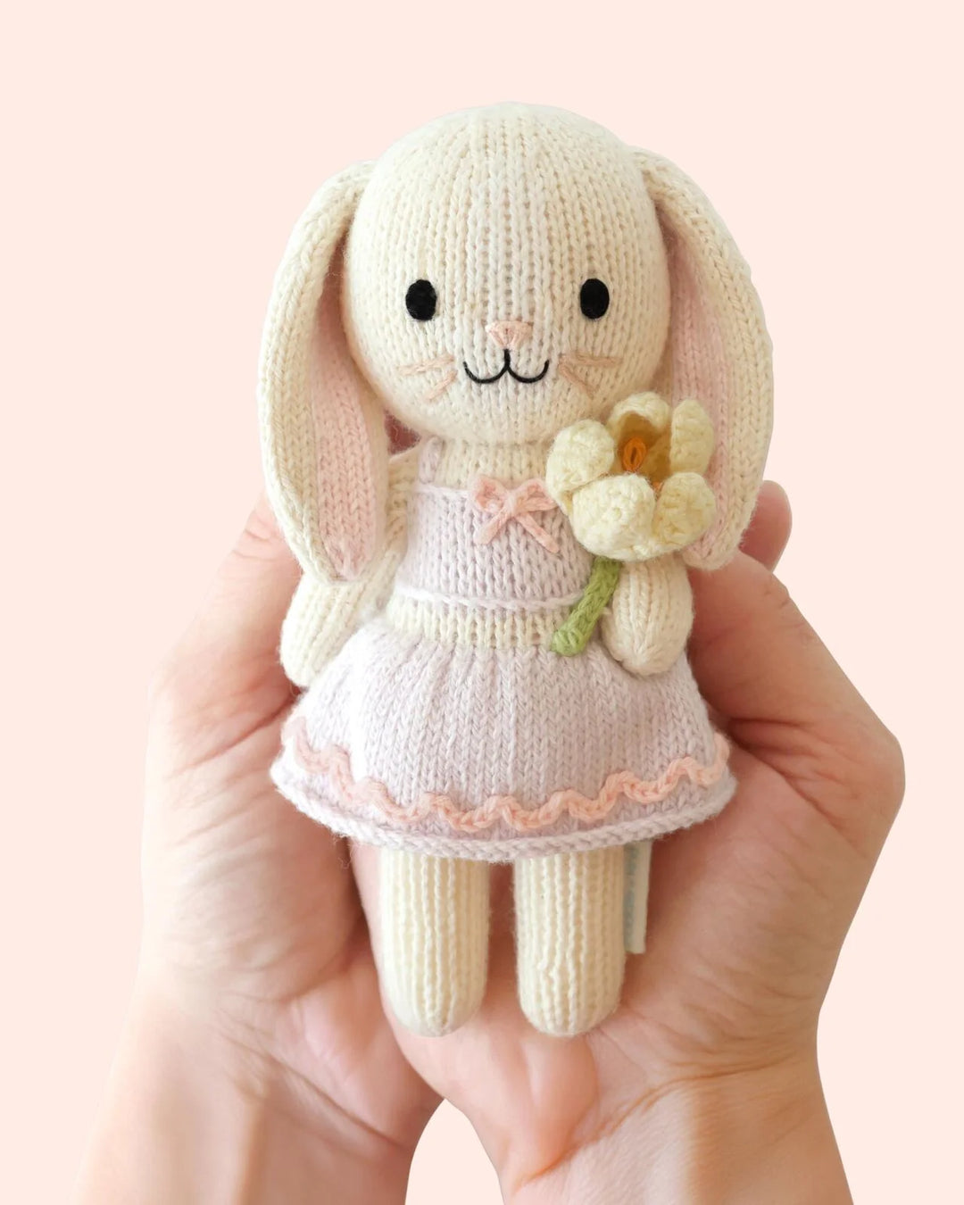 Cuddle + Kind Tiny Knit Doll (Lavender the Bunny)