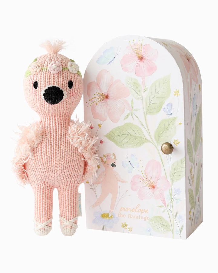 Cuddle + Kind Tiny Knit Doll (Penelope the Flamingo)