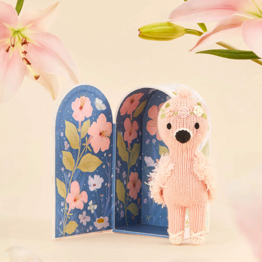 Cuddle + Kind Tiny Knit Doll (Penelope the Flamingo)