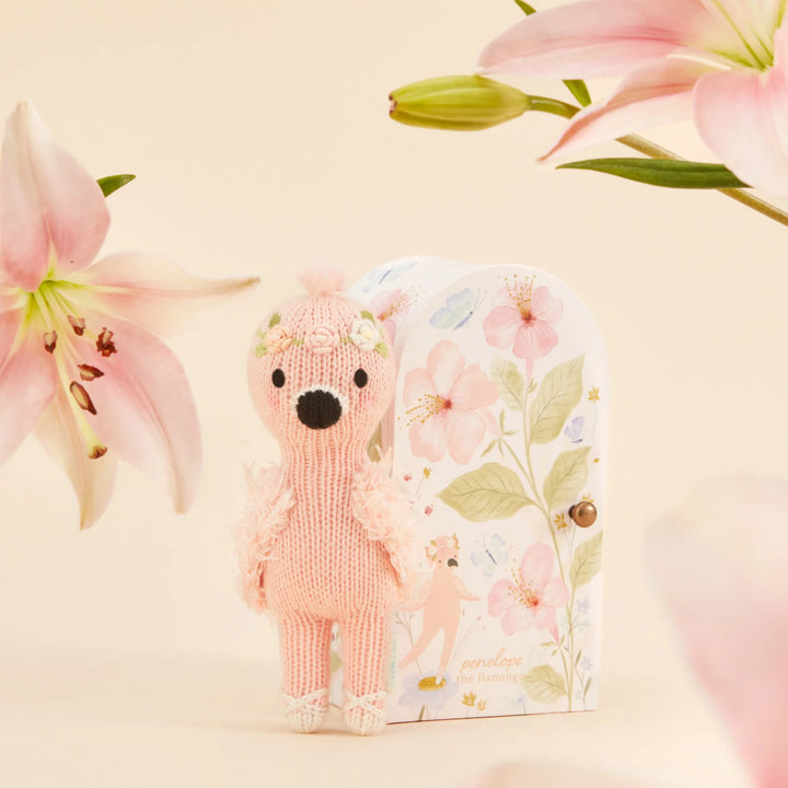 Cuddle + Kind Tiny Knit Doll (Penelope the Flamingo)