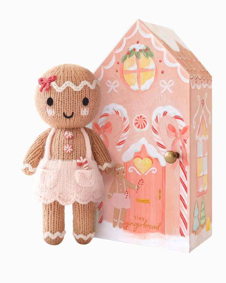 Cuddle + Kind Tiny Knit Doll (Sugarplum Gingerbread)
