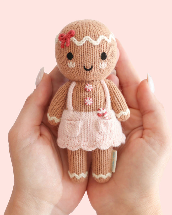 Cuddle + Kind Tiny Knit Doll (Sugarplum Gingerbread)
