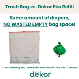 Dekor Eko Mini Diaper Pail Refills (2-Pack)