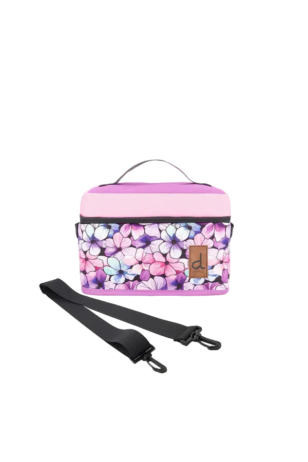 Deux par Deux Lunch Box (Black Floral)