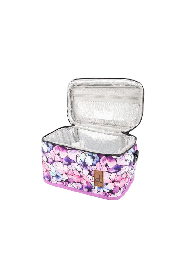 Deux par Deux Lunch Box (Black Floral)