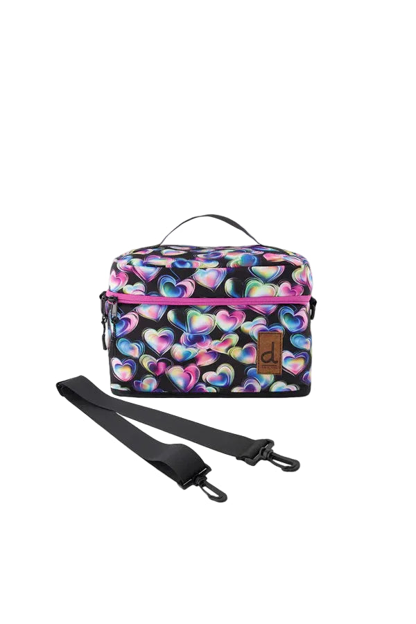 Deux par Deux Lunch Box (Black Hearts)
