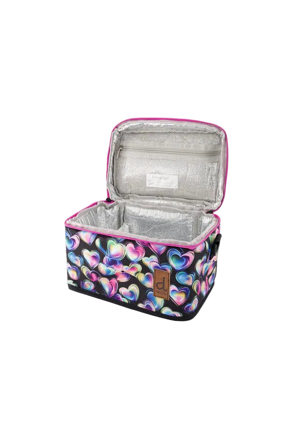 Deux par Deux Lunch Box (Black Hearts)