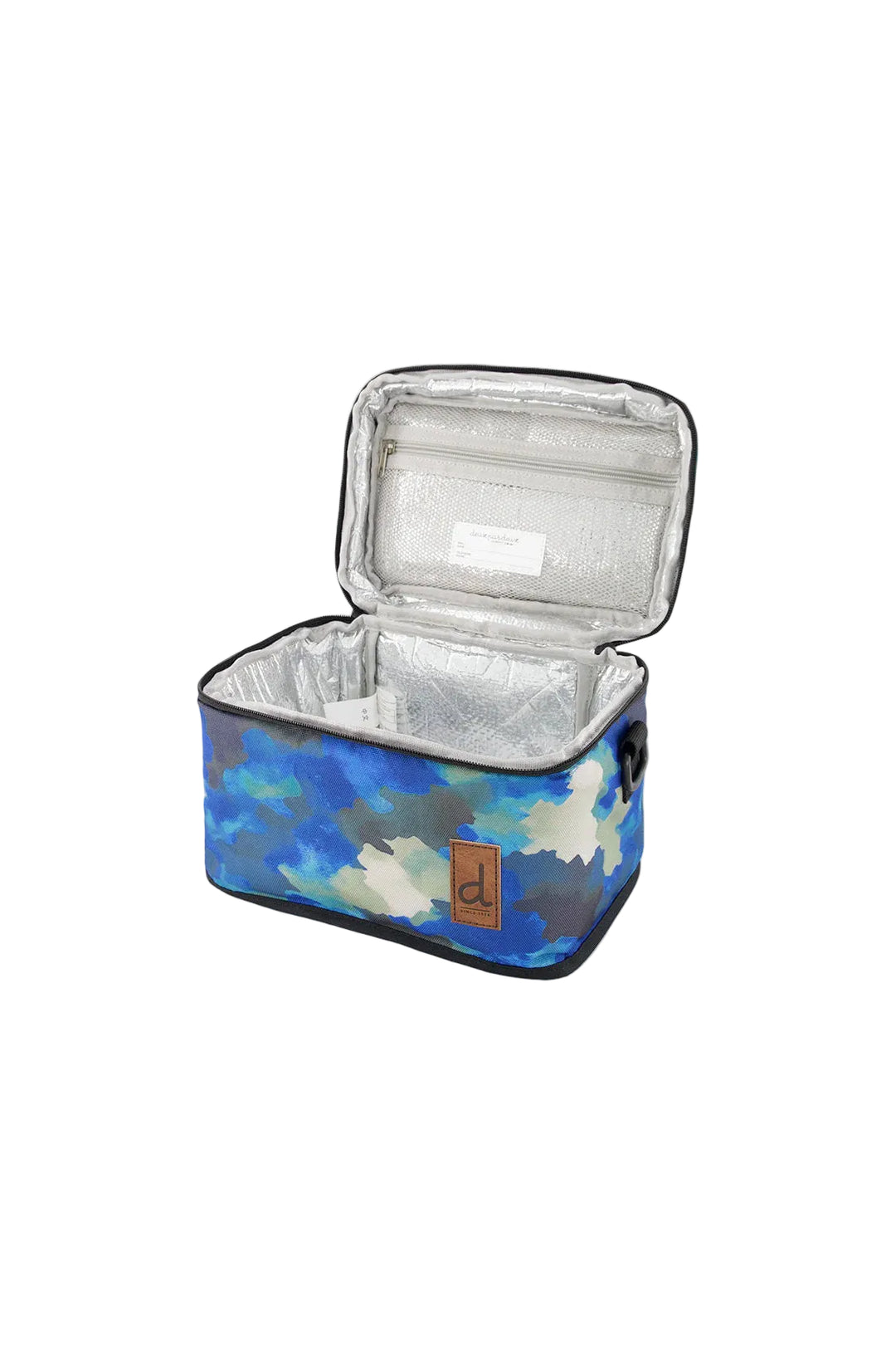 Deux par Deux Lunch Box (Blue &amp; Grey Camo)