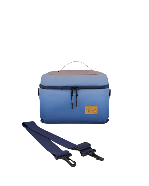 Deux par Deux Lunch Box (Blue & Grey Gradient)