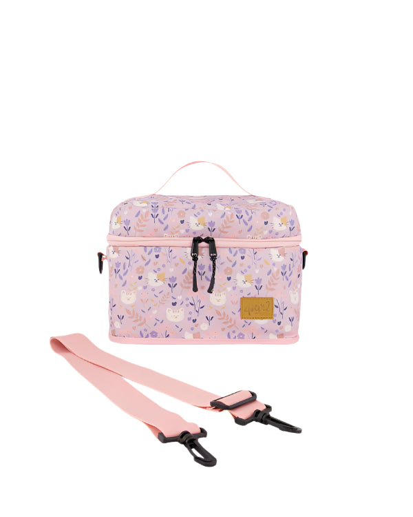 Deux par Deux Lunch Box (Lilac Cats)