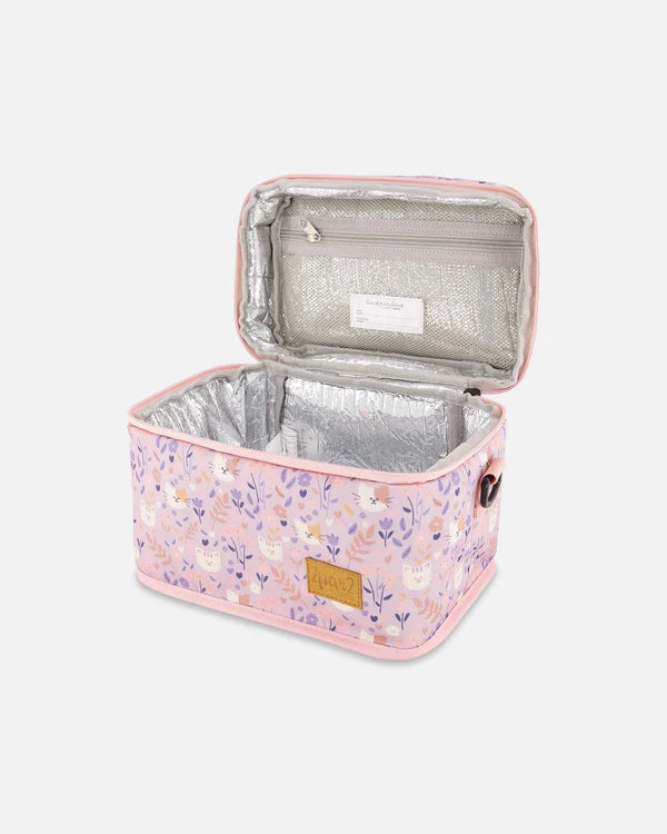 Deux par Deux Lunch Box (Lilac Cats)