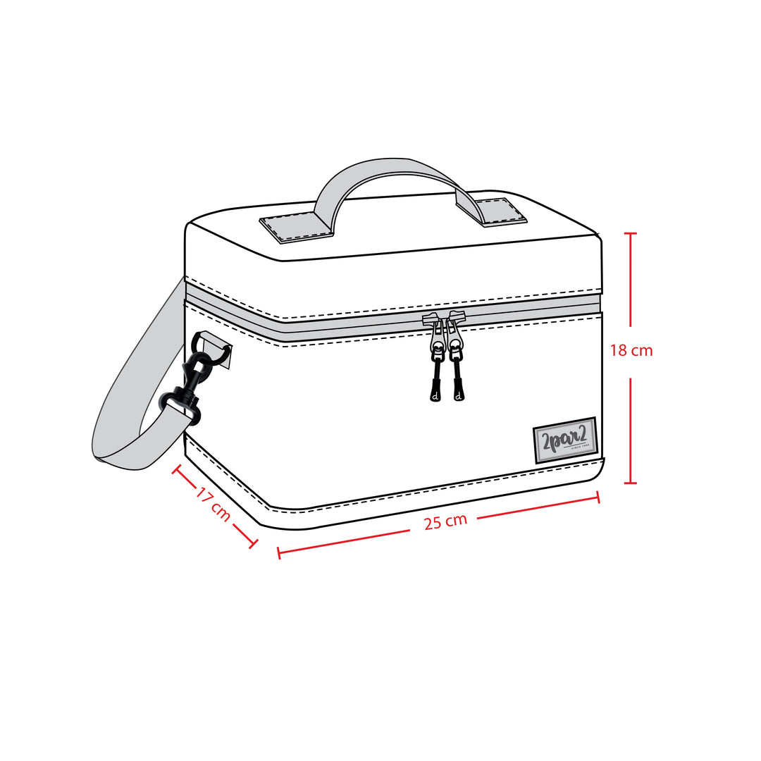 Deux par Deux Lunch Box (Multicoloured Checker)