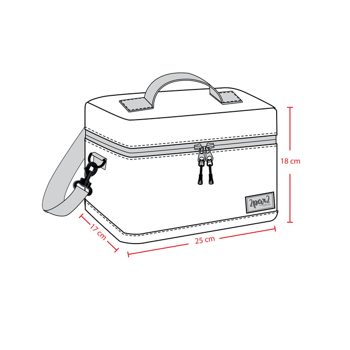 Deux par Deux Lunch Box (Multicoloured Checker)