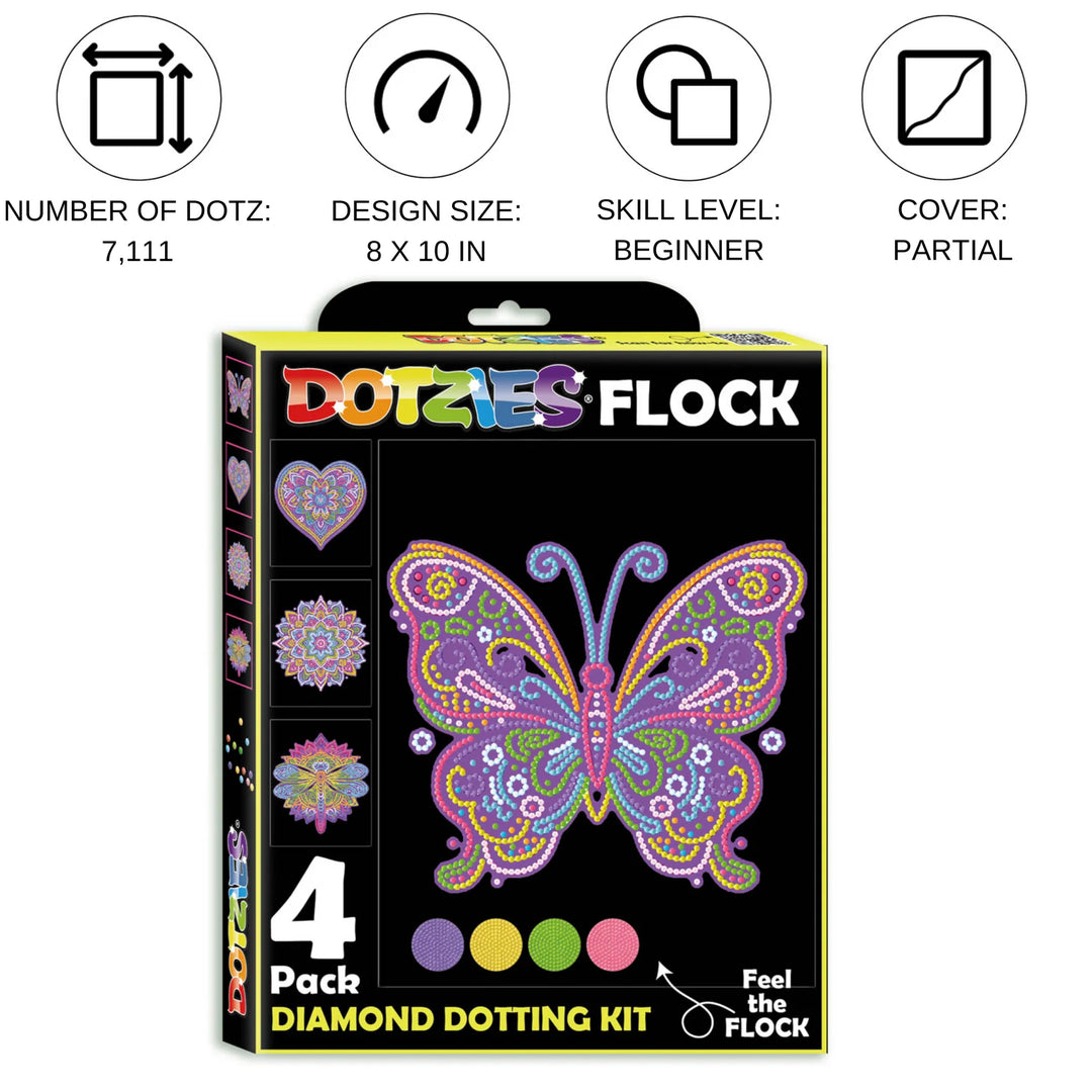 Diamond Dotz Dotzies Flock (Neon Mandalas)