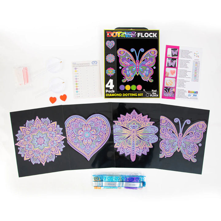 Diamond Dotz Dotzies Flock (Neon Mandalas)