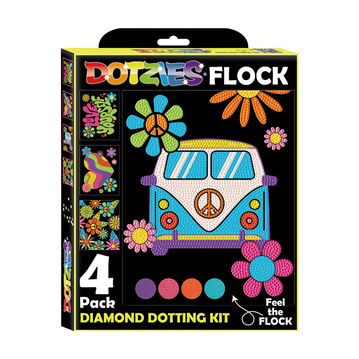 Diamond Dotz Dotzies Flock (Neon Peace &amp; Love)