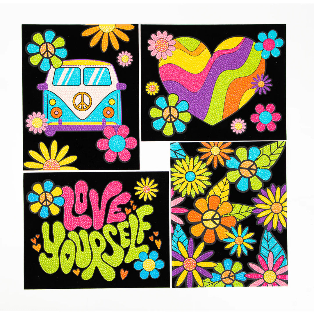 Diamond Dotz Dotzies Flock (Neon Peace &amp; Love)