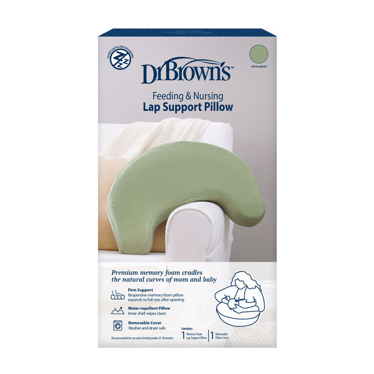 Dr. Brown's Feeding & Nursing Lap Support Pillow (Storm Green)