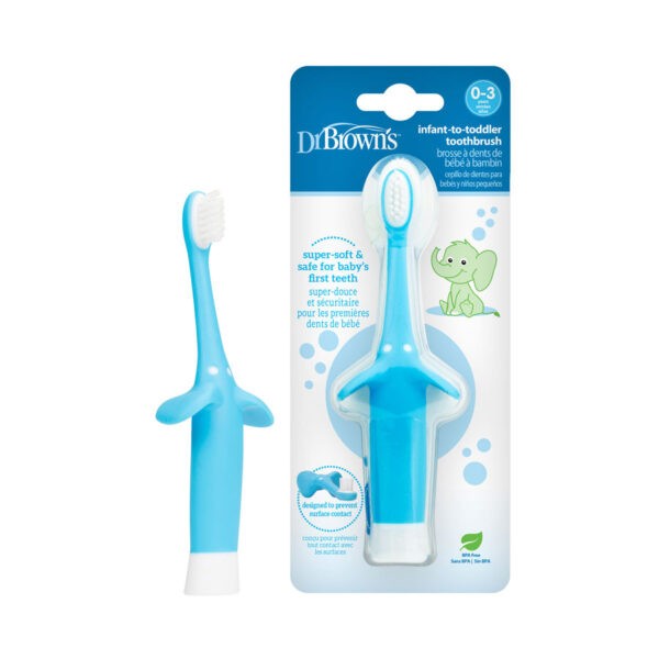 Dr. Brown's Infant to Toddler Toothbrush Blue