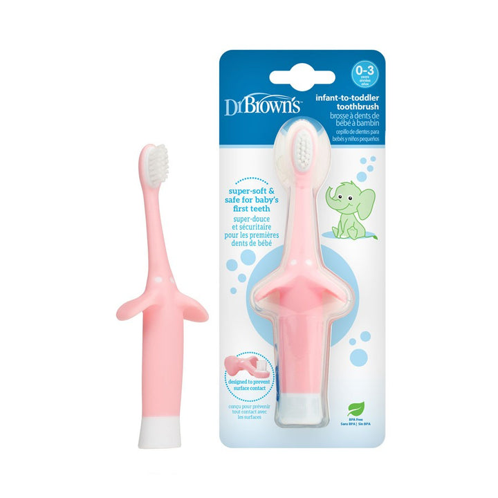 Dr. Brown's Infant to Toddler Toothbrush Pink