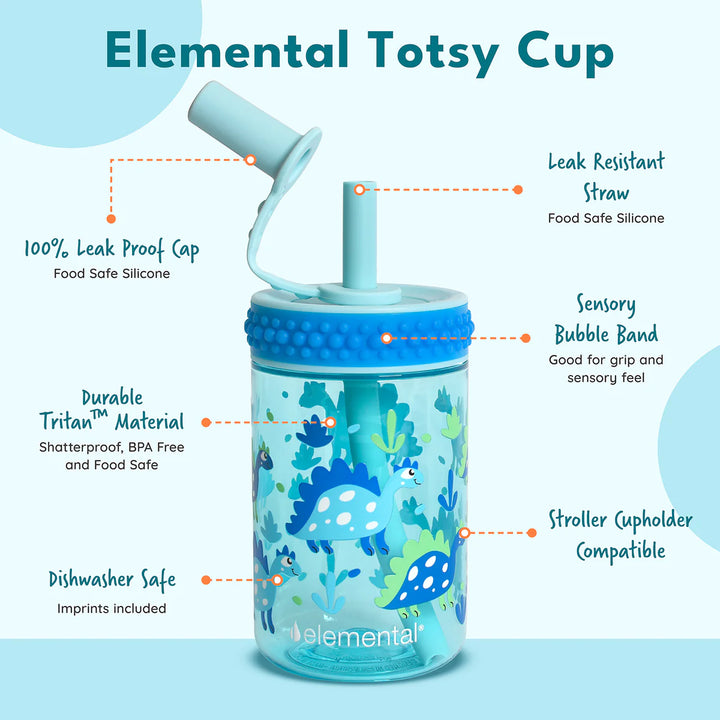 Elemental Totsy Bubble 12oz Sippy Cup (Mermaid Bash)