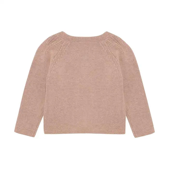 En Fant Knit Cardigan (Adobe Rose)