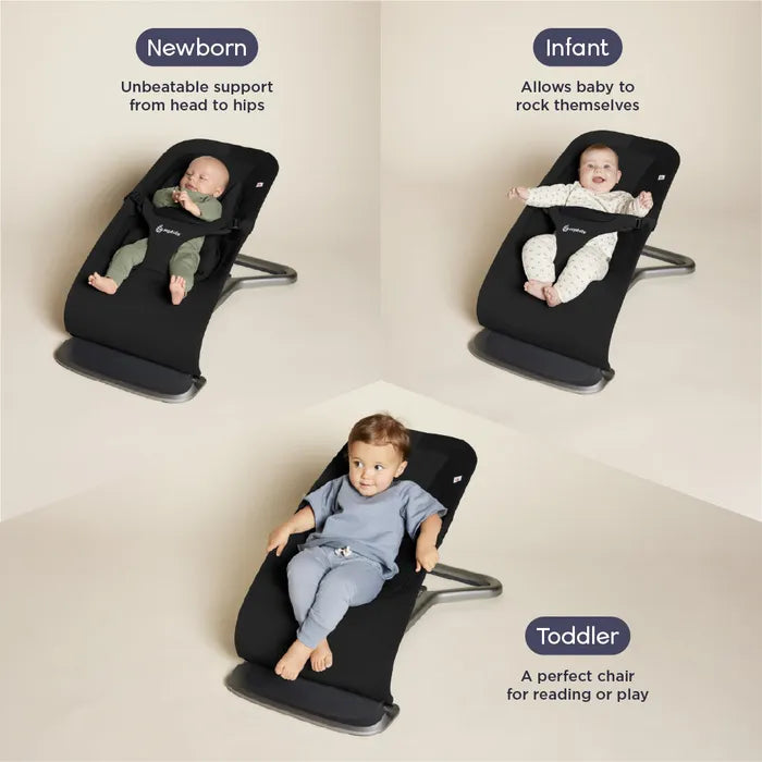Ergobaby 3-in-1 Evolve Bouncer (Onyx Black)