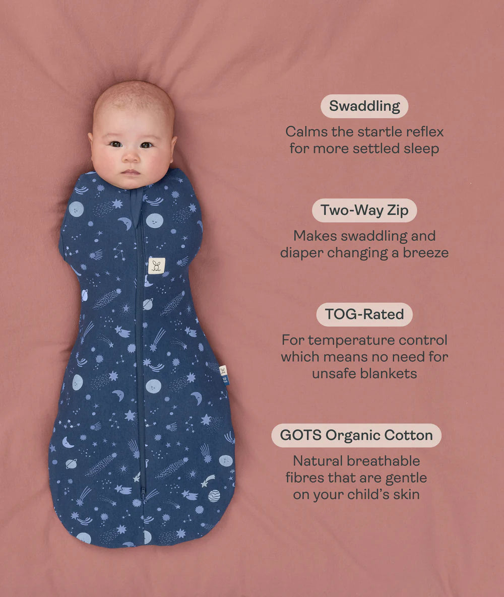 ergoPouch Cocoon Swaddle Bag 1 TOG (Starbeam)