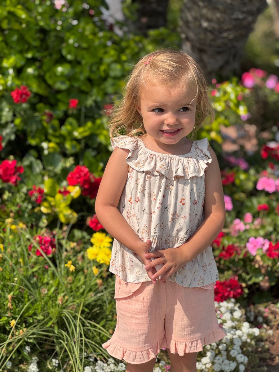 ettie + h Savannah Shorts &amp; Tank Set (Forest Flowers)