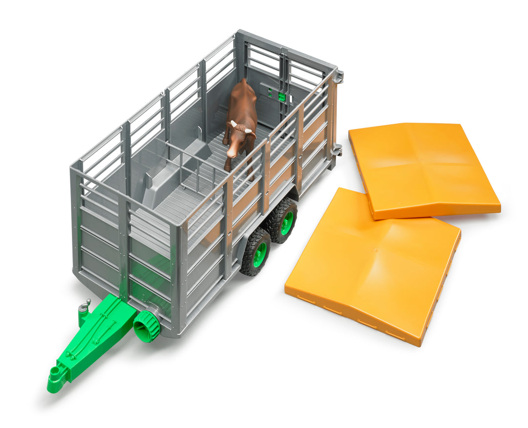 Bruder Livestock Trailer With 1 Cow
