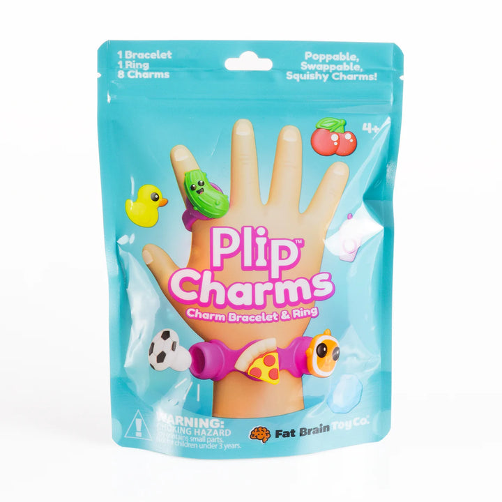 Fat Brain Toys Plip Charms (Pink Bracelet/Teal Bag)