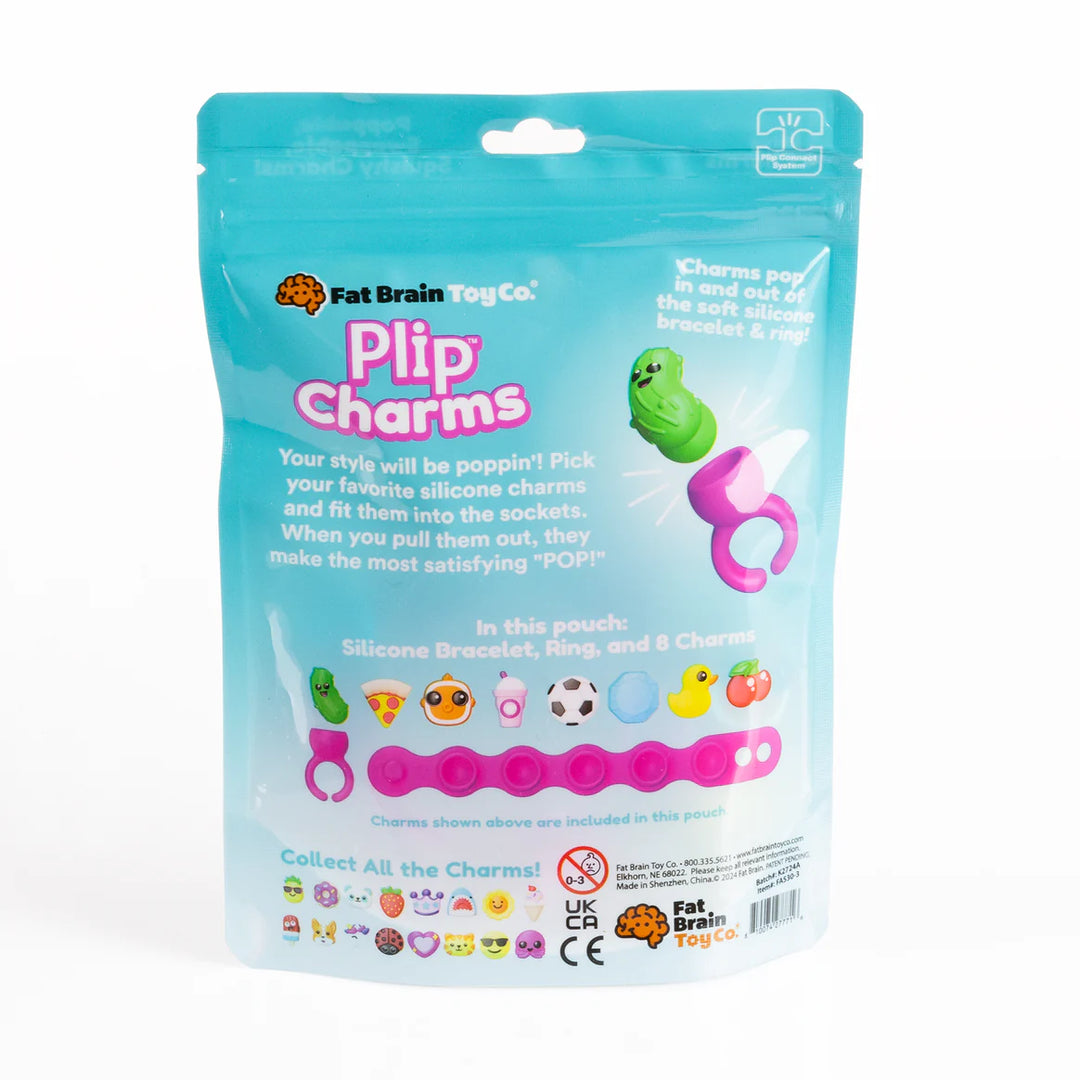 Fat Brain Toys Plip Charms (Pink Bracelet/Teal Bag)