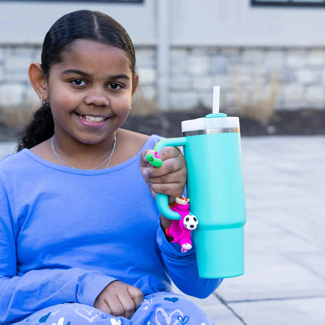 Fat Brain Toys Plip Charms (Pink Bracelet/Teal Bag)