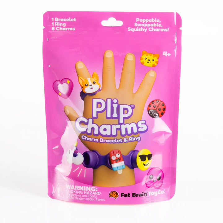 Fat Brain Toys Plip Charms (Purple Bracelet/Pink Bag)