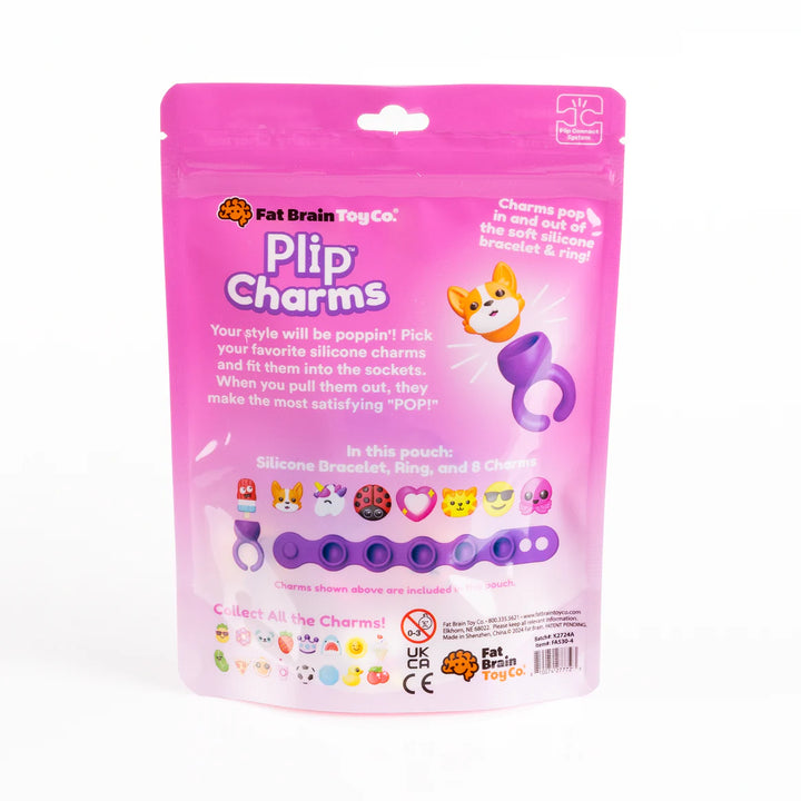 Fat Brain Toys Plip Charms (Purple Bracelet/Pink Bag)