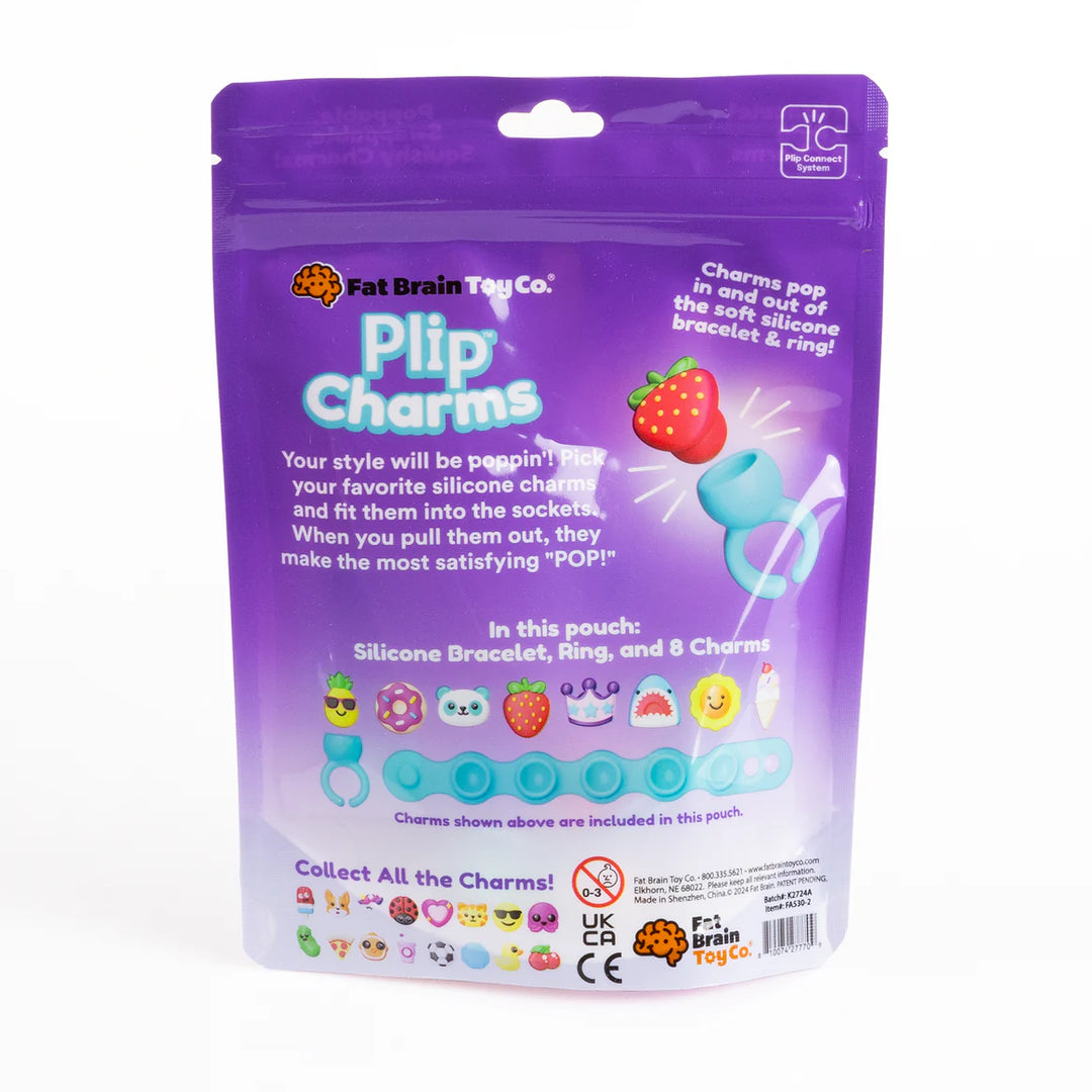 Fat Brain Toys Plip Charms (Teal Bracelet/Purple Bag)