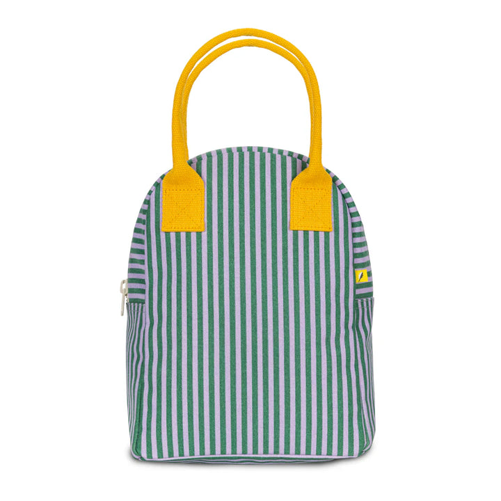 Fluf Zipper Lunch Bag (Candy Stripe Grass)