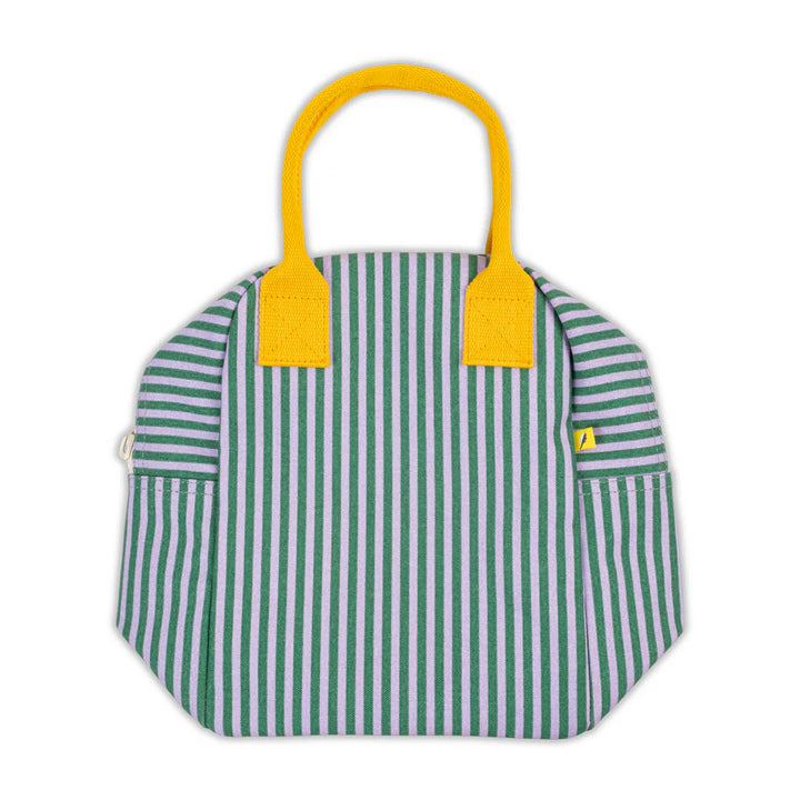 Fluf Zipper Lunch Bag (Candy Stripe Grass)