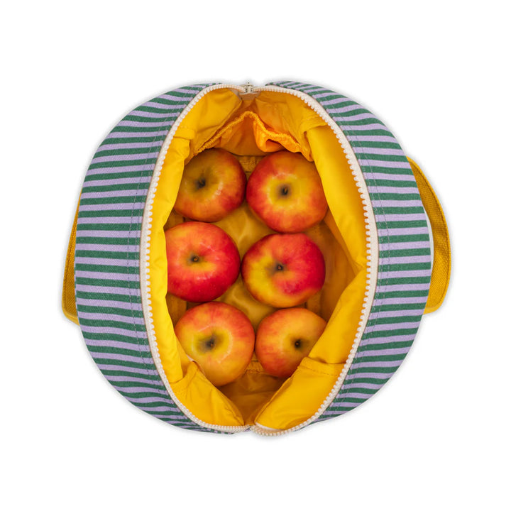 Fluf Zipper Lunch Bag (Candy Stripe Grass)
