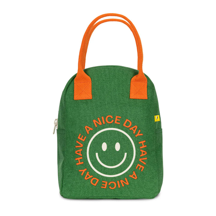 Fluf Zipper Lunch Bag (Have a Nice Day)