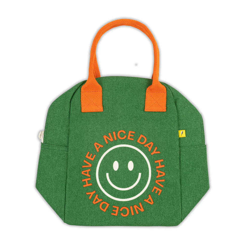 Fluf Zipper Lunch Bag (Have a Nice Day)