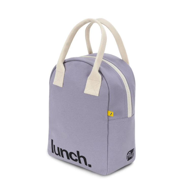 Fluf Zipper Lunch Bag (Lunch Lavender)